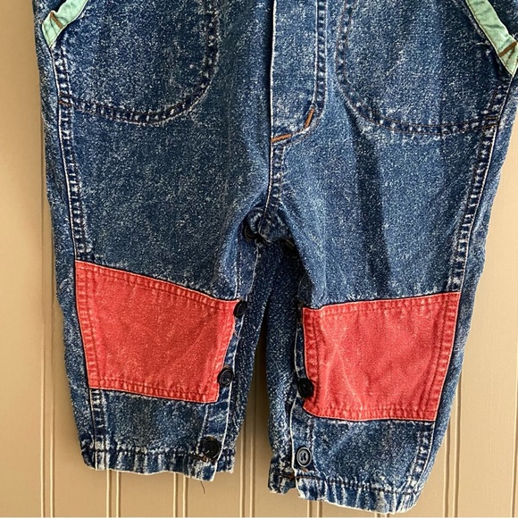Vintage 80s/90s Toddler Acid Wash Overalls Romper Size 24 months - Picture 3 of 9